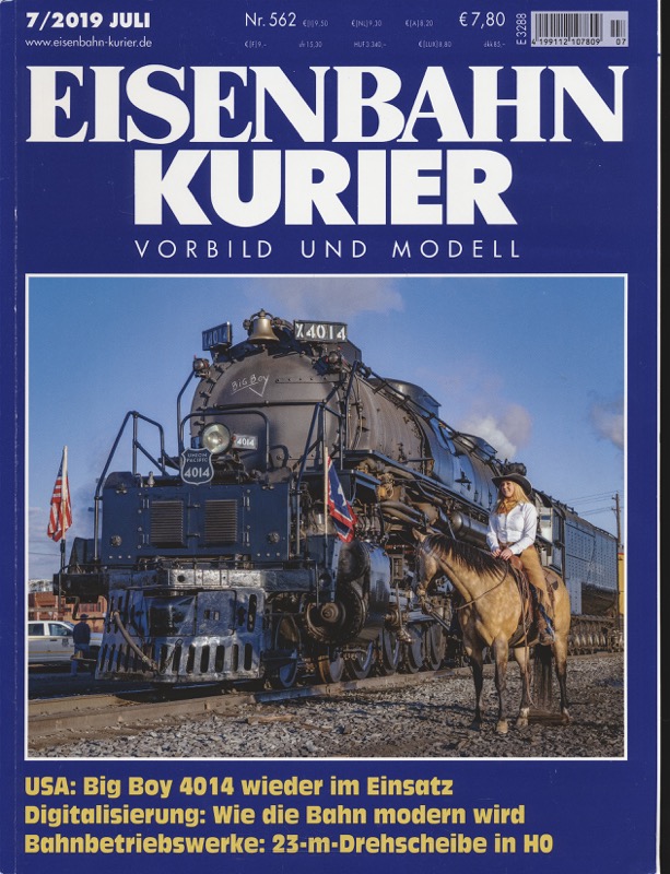   Eisenbahn-Kurier. Modell und Vorbild. hier: Heft Nr. 562 (7/2019 Juli). 