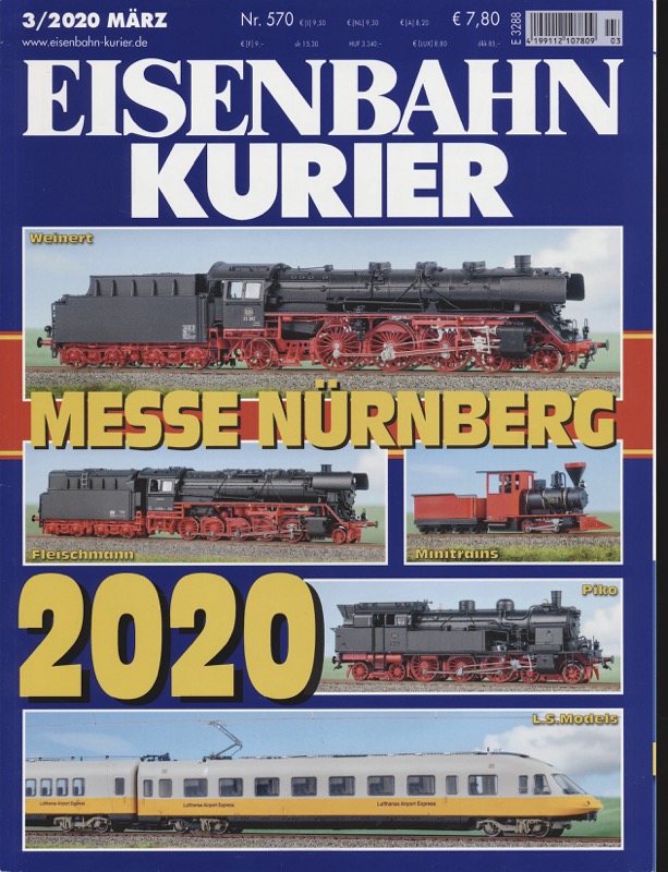   Eisenbahn-Kurier. Modell und Vorbild. hier: Heft Nr. 570 (3/2020 März). 
