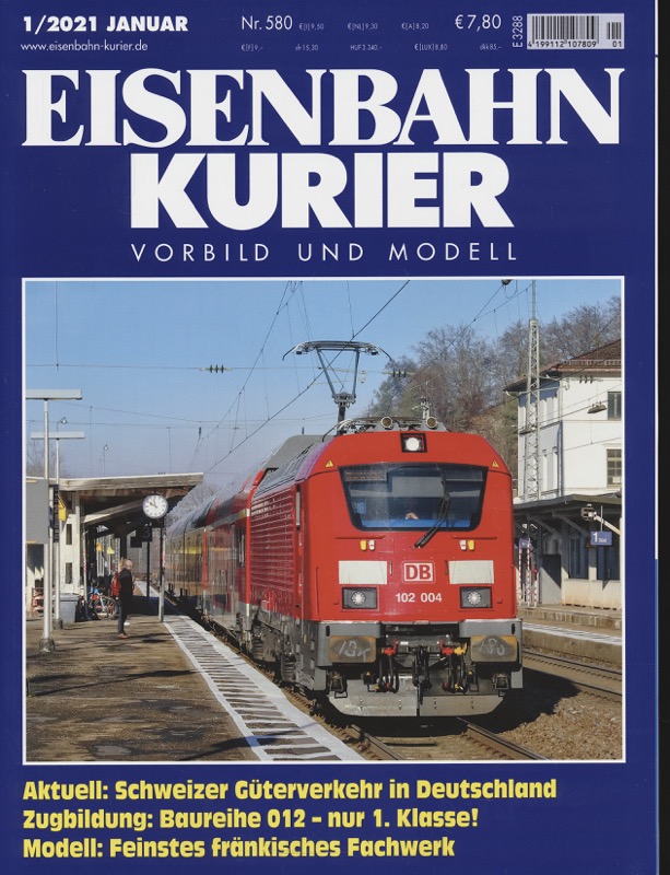   Eisenbahn-Kurier. Modell und Vorbild. hier: Heft Nr. 580 (1/2021 Januar). 