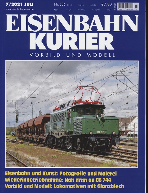   Eisenbahn-Kurier. Modell und Vorbild. hier: Heft Nr. 586 (7/2021 Juli). 
