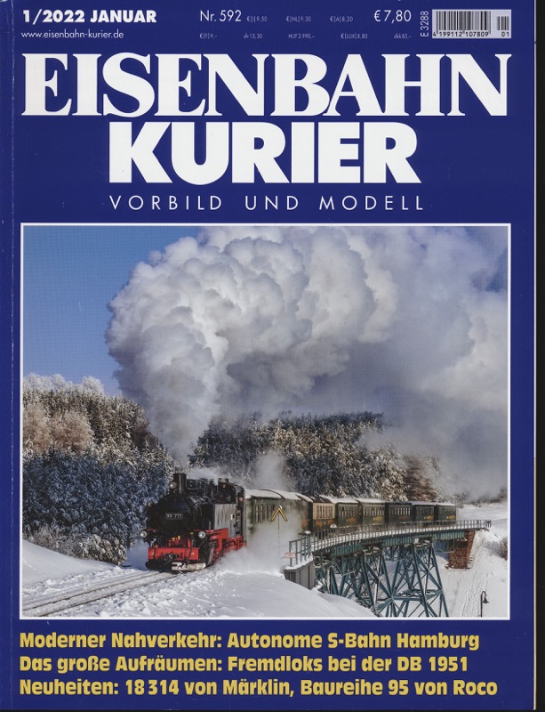   Eisenbahn-Kurier. Modell und Vorbild. hier: Heft Nr. 592 (1/2022 Januar). 