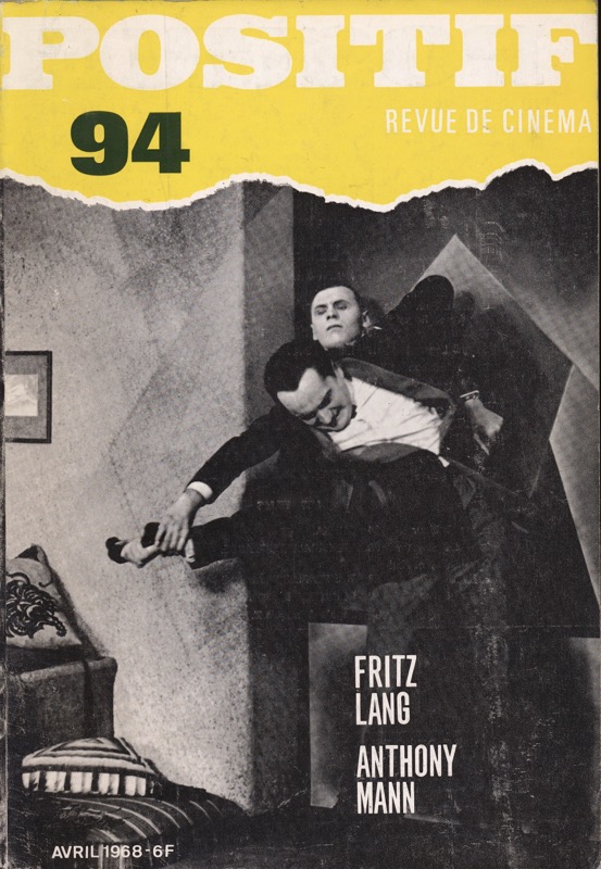   POSITIF. Revue de Cinéma no. 94 (Avril 1968): Fritz Lang / Anthony Mann. 