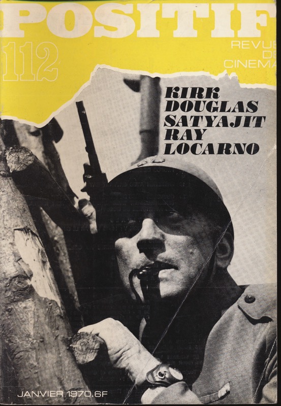   POSITIF. Revue de Cinéma no. 112 (Janvier 1970): Kirk Douglas / Satyajit Ray / Locarno. 