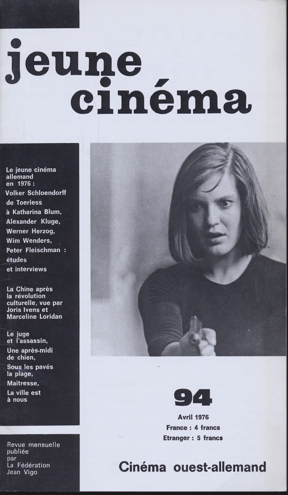   jeune cinéma no. 94 (Avril 1976). 