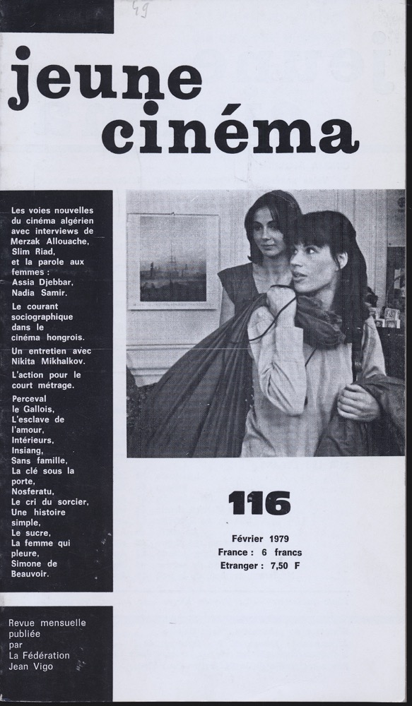   jeune cinéma no. 116 (Février 1979). 