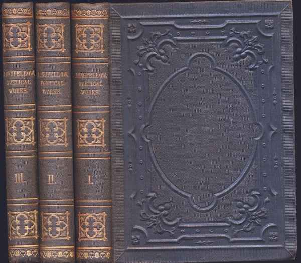 LONGFELLOW, Henry Wadsworth  Poetical Works in 3 vol. (= compl. edition). 