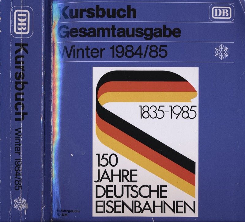   Kursbuch Deutsche Bundesbahn Winter 1984/85. Gesamtausgabe. 