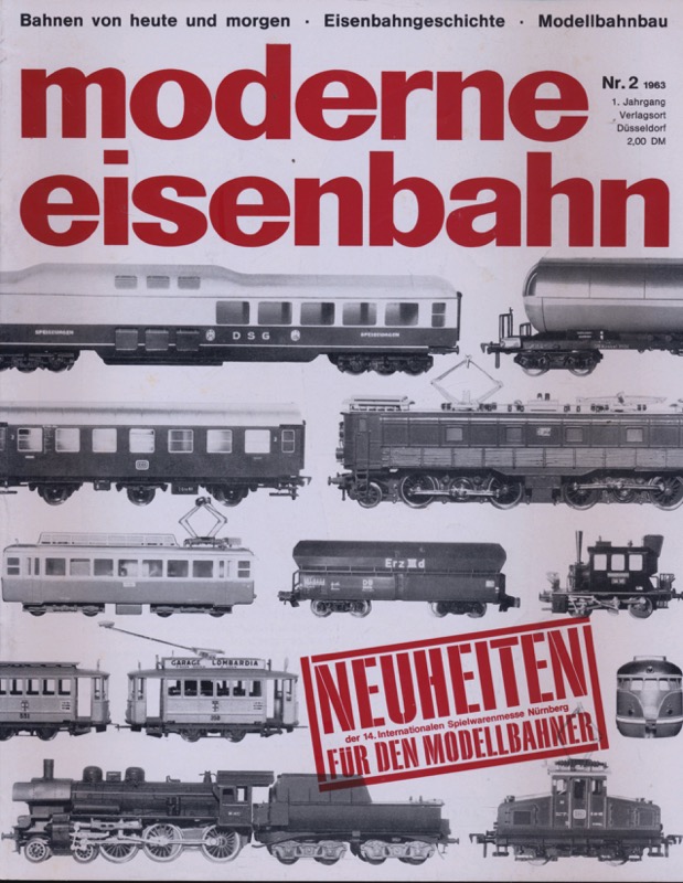   moderne eisenbahn. hier: Heft 2/1963 (1. Jahrgang). 