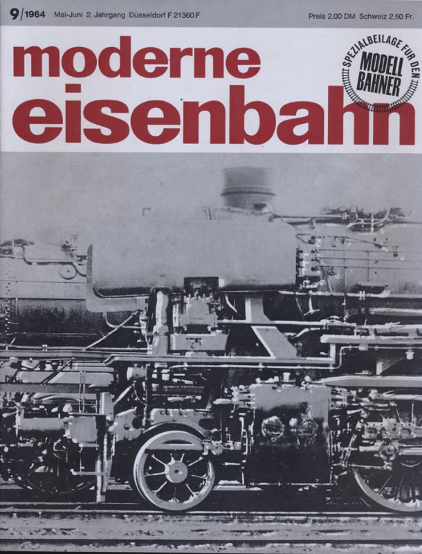   moderne eisenbahn. hier: Heft 9/1964 (2. Jahrgang). 