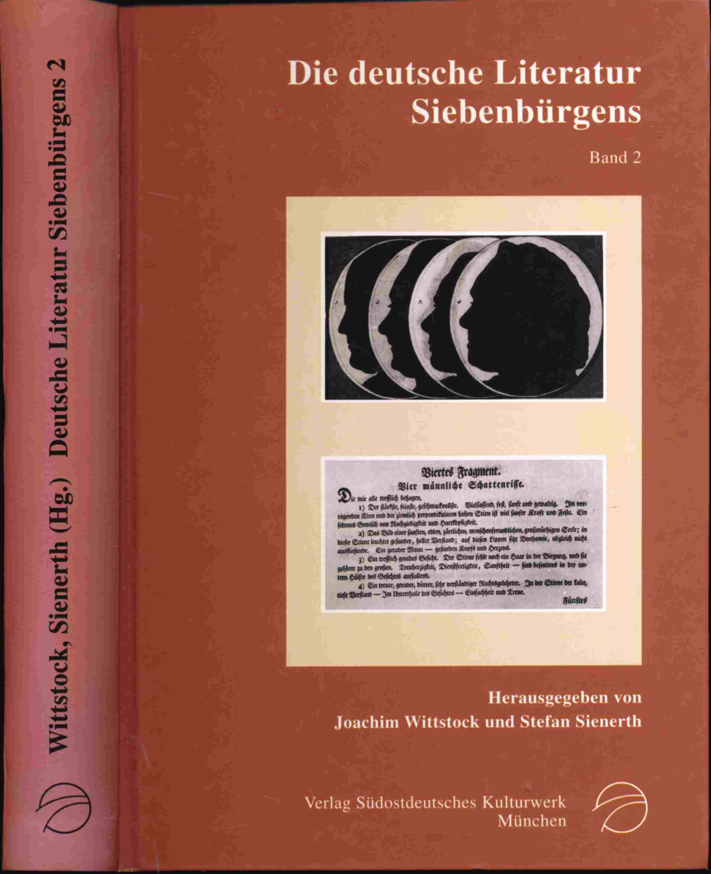 WITTSTOCK, Joachim / SIENERTH, Stefan (Hrg.)  Die deutsche Literatur Siebenbürgens von den Anfängen bis 1848 Hlbbd. 2 (apart): Pietismus, Aufklärung und Vormärz. 