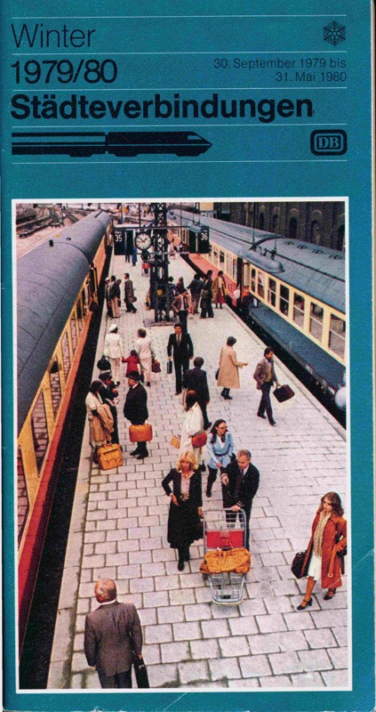 Deutsche Bundesbahn (Hrg.)  Deutsche Bundesbahn Städteverbindungen Winter 1979/80. 
