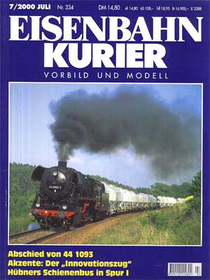   Eisenbahn Kurier. Vorbild und Modell. Heft Nr. 334. 
