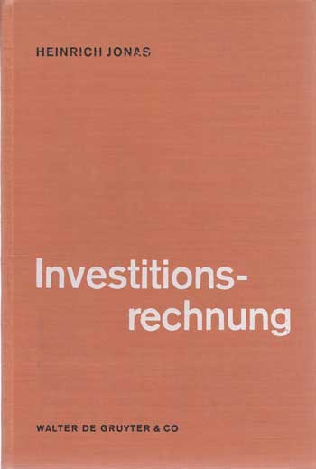 Jonas, Heinrich H.:  Investitionsrechnung. 