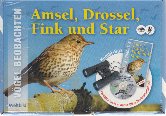   Vögel beobachten. Amsel, Drossel, Fink und Star. 