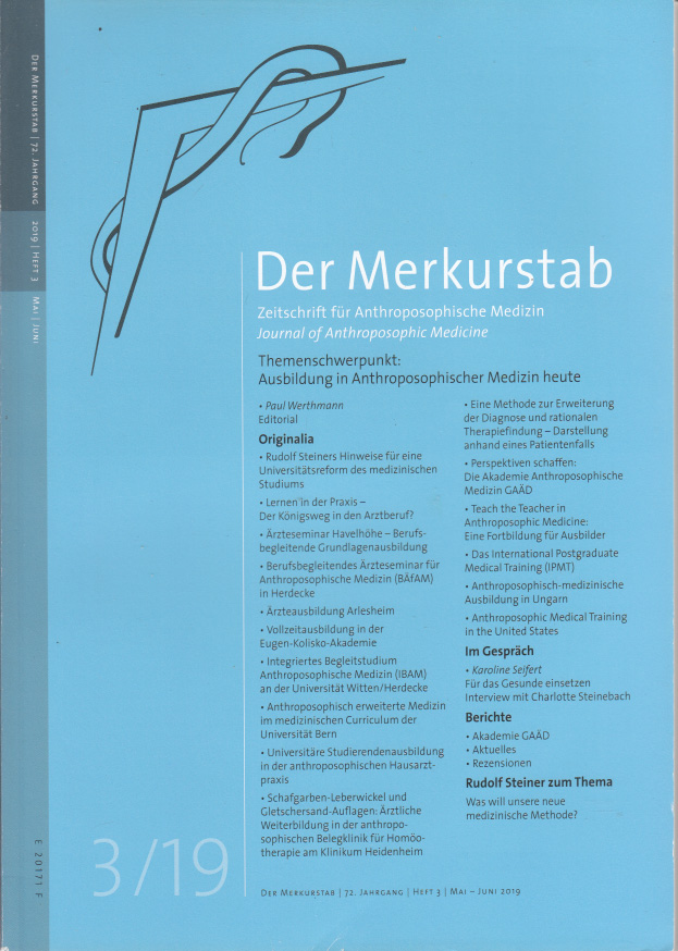 Werthmann, Paul:  Der Merkurstab - Zeitschrift für Anthroposophische Medizin. 