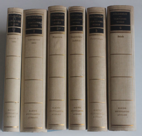 Hölderlin, Friedrich:  Sämtliche Werke. Kleine Stuttgarter Hölderlin-Ausgabe.6 Bände. 