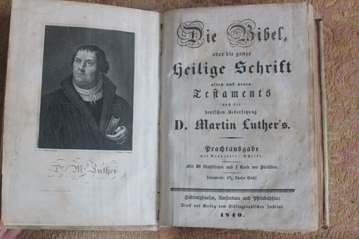 Luther, Martin:  Die Bibel, oder die ganze heilige Schrift des Alten und Neuen Testaments, nach der deutschen Uebersetzung D. Martin Luthers. 