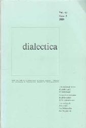 Lauener, Henri [Ed.]:  dialectica Vol. 43 Fase. 3 1989.   International review of philosophy of knowledge.  Revue internationale de Philosophie de la connaissance.  Internationale Zeitschrift fr Philosophie der Erkenntnis. 
