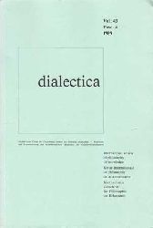 Lauener, Henri [Ed.]:  dialectica Vol. 43 Fase. 4 1989.   International review of philosophy of knowledge.  Revue internationale de Philosophie de la connaissance.  Internationale Zeitschrift fr Philosophie der Erkenntnis. 