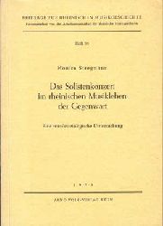 Steegmann, Monica:  Das Solistenkonzert in rheinischen Musikleben der Gegenwart. Eine musiksoziologische Untersuchung. Beitrge zur Rheinischen Musikgeschichte. Heft 98. 
