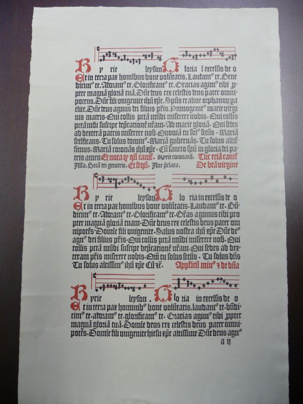 MeiÃen- Bistum MeiÃen  Faksimile-Seite aus dem Missiale fÃ¼r das Bistum MeiÃen, erschienen 1495 