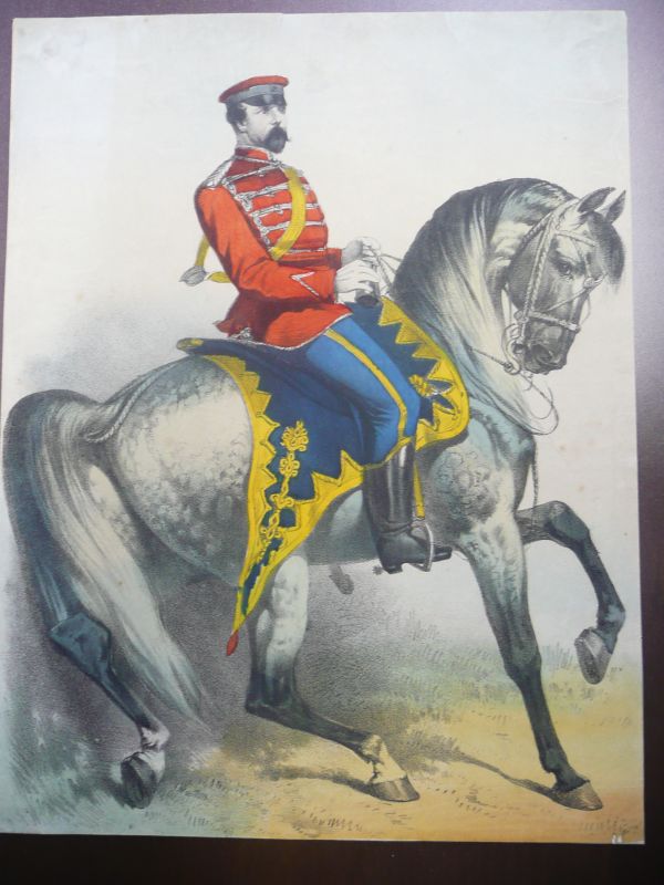Carl von PreuÃen (1801-1883)  Uniformiertes PortrÃ¤t zu Pferd 