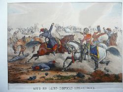 Krimkrieg (1853-1856) - Kavalleriegefecht  Encounter near Balaklava. Life in camp before Sebastopol 