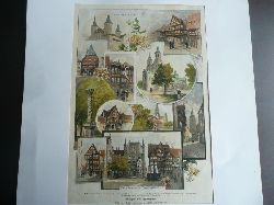 Hildesheim - Ansichten von Hildesheim  9 Ansichten nach Original-Zeichnungen von Richard Püttner 