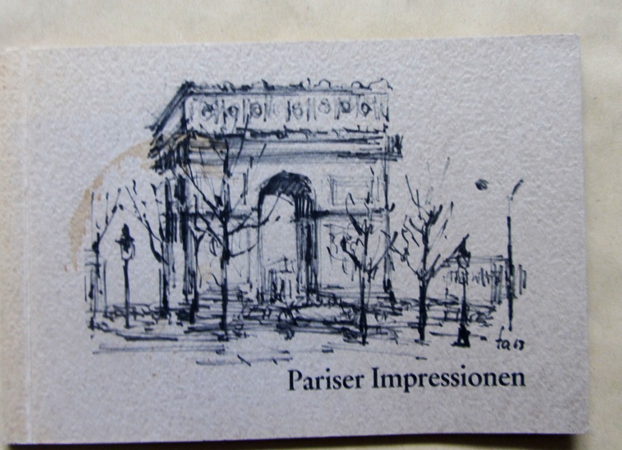 Ahrlé, Ferry:  Pariser Impressionen. (12 tls. farb.) Zeichnungen. 