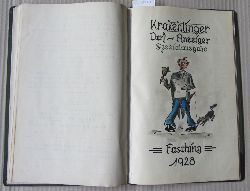   Kneipzeitungen 1925-1929 (Einbandtitel). Zusammengebunden in Halbleinenband mit Goldtitel. Meist aus Frankenthal und vermutlich Umgebung. 