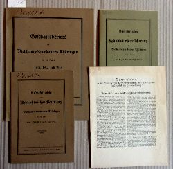 Viehhandelsverband Thringen (Hrsg.):  Geschftsbericht des Viehhandelsverbandes Thringen fr die Jahre 1916, 1917 und 1918. 