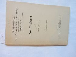 Sommer, Ferdinand:  Zum Zahlwort. (Numerale) ("Sitzungsberichte der Bayerischen Akademie der Wissenschaften", Jg. 1950, Heft 7) 