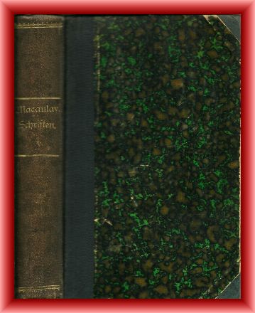 Macaulay, Thomas Babington  Thomas Babington Macaulay's kleine geschichtliche und biographische Schriften. Vierter Band. 