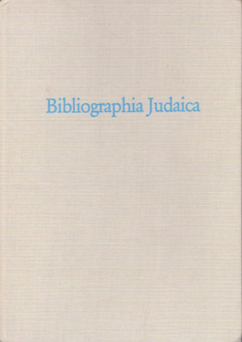 Heuer, Renate (Bearb.)  Bibliographia Judaica. Verzeichnis jüdischer Autoren deutscher Sprache. Band 1 (A-K). 