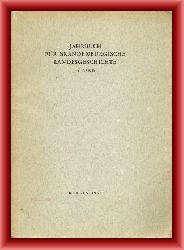Kchler, Gerhard / Vogel, Werner (Hrsg.)  Jahrbuch fr brandenburgische Landesgeschichte. 17. Band. 