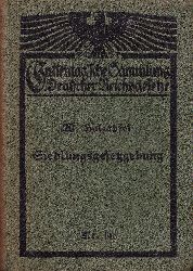 Holzapfel, W. (Hrsg.)  Die Siedlungsgesetzgebung im Reich und in Preuen 