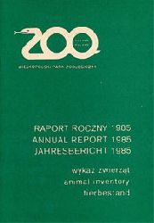 Poznan Zoo, Polen  Jahresbericht (Tierbestand) 1985 