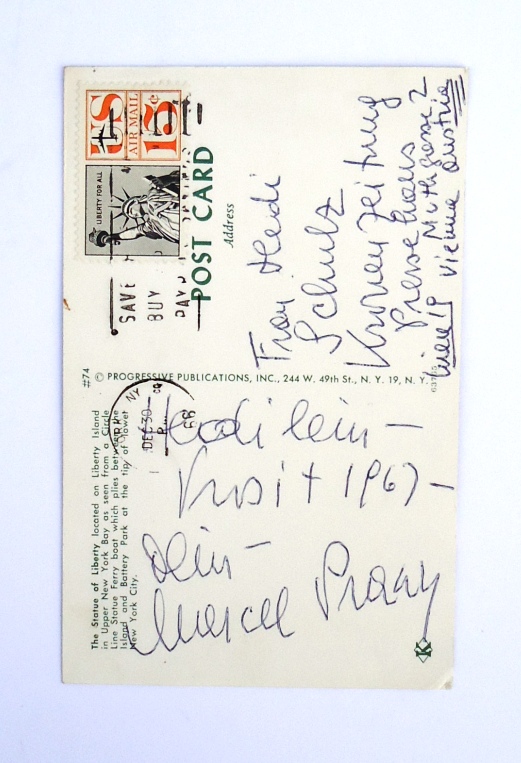 Prawy, Marcel  Postkarte 1966. 