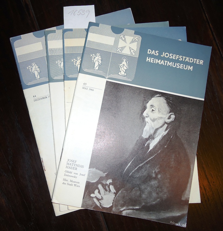 Josefstadt -  4 Hefte "Das Josefstädter Heimatmuseum" 1965-1966. 