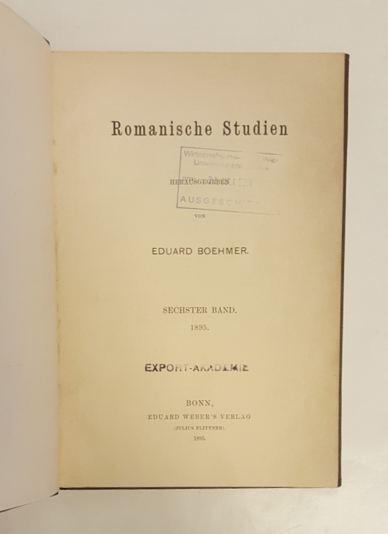 Valdés, Juan de / Boehmer, Eduard (Hg.)  Diálogo de la lengua und Refranes. 