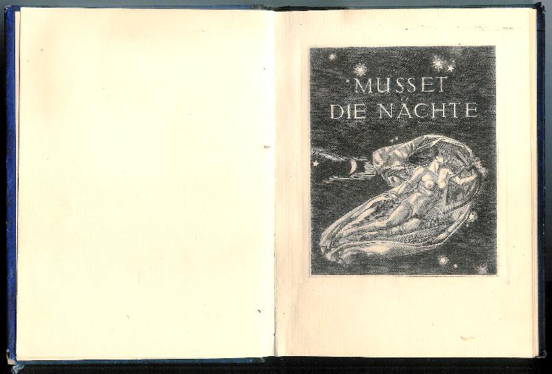Musset, Alfred de / Martin, Christian L. (Radierungen)  Die Nächte. Deutsche Nachdichtung von Irene Kafka. 