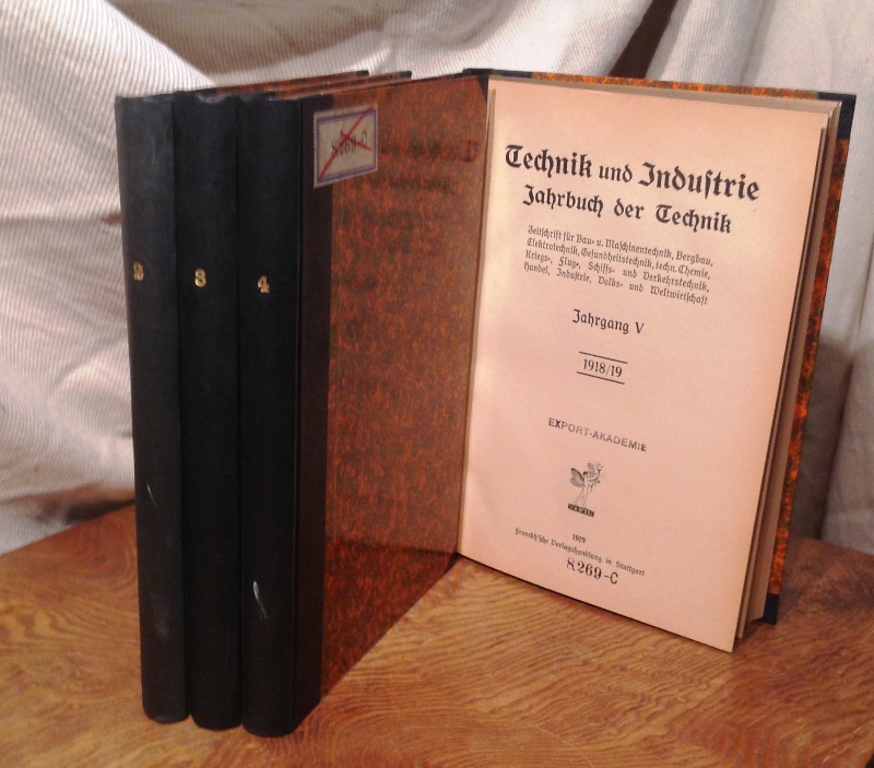 Günther, Hanns (Hg.)  Jahrbuch der Technik. 4 Bände. (= Jahrgang 2-5). 