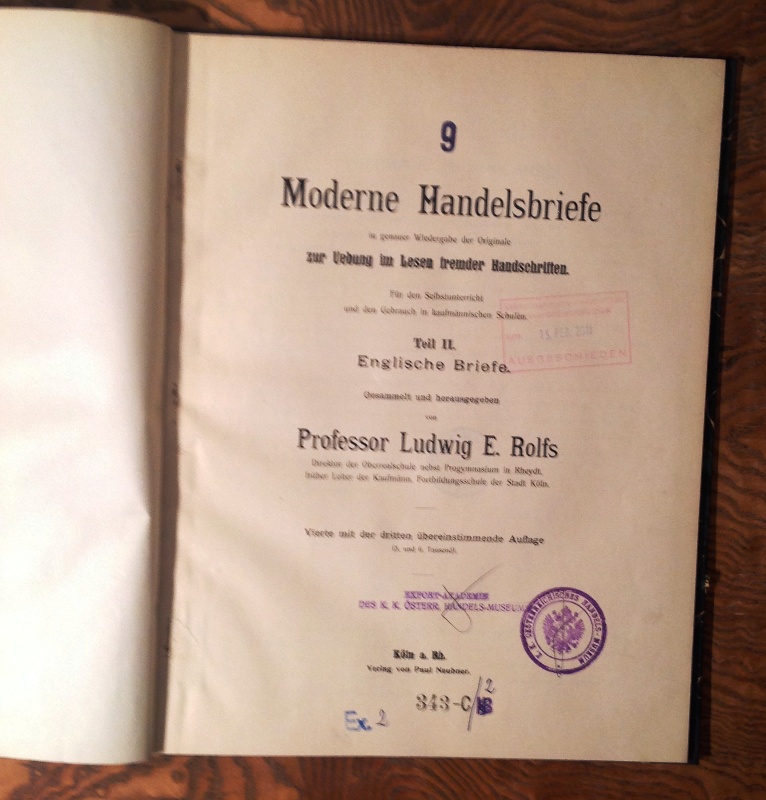 Rolfs, Ludwig E. (Hg.)  Englische Briefe. 