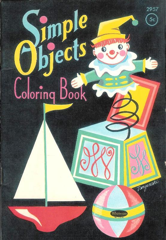 Coloring Book -  Simple Objects. Coloring Book. Drawings by Susan Dennis. 
