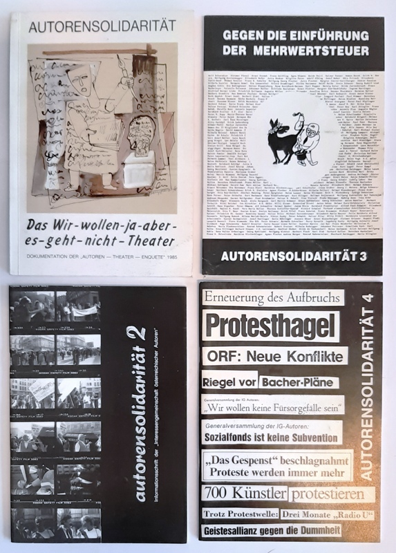 Autorensolidarität  4 Hefte 1982/1983/1985. 