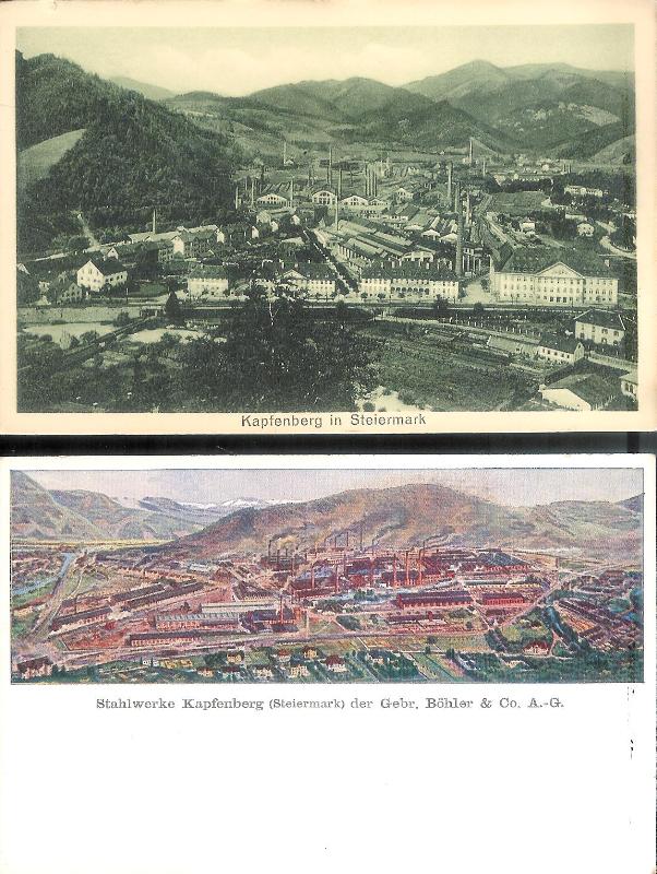 Kapfenberg (Steiermark) -  2 Ansichtskarten. 