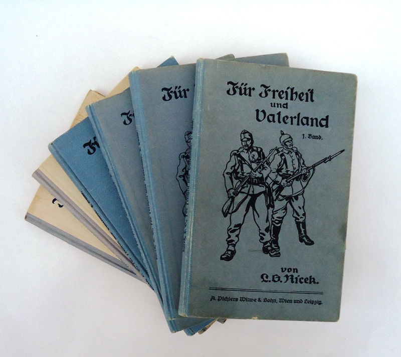 Ricek, L. G.  Für Freiheit und Vaterland - Bilder aus dem Weltkriege 1914/1916. Komplett in 6 Bänden. 
