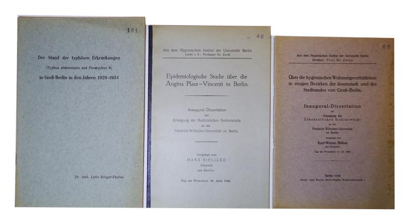 Soziales und medizinisches Berlin um 1930 -  Konvolut aus 3  Schriften. 