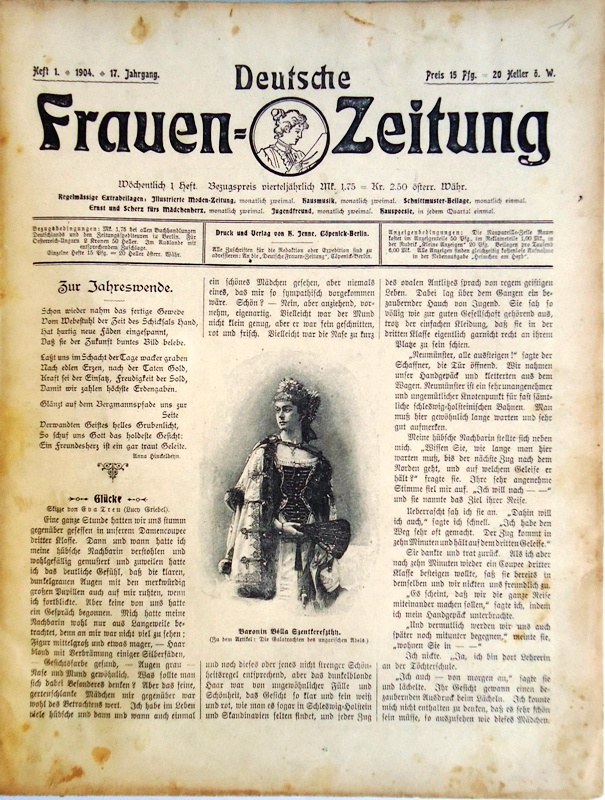 Deutsche Frauen-Zeitung  Kompletter Jahrgang 1904 (Heft 1 bis 52). 