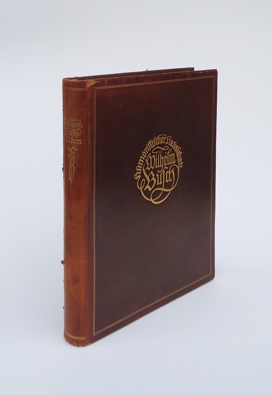 Bayros, Franz von (Exlibris) / Busch, Wilhelm  GANZLEDERAUSGABE - Wilhelm-Busch-Album. Humoristischer Hausschatz mit 1500 Bildern von Wilhelm Busch. 161. und 162. Tausend. 